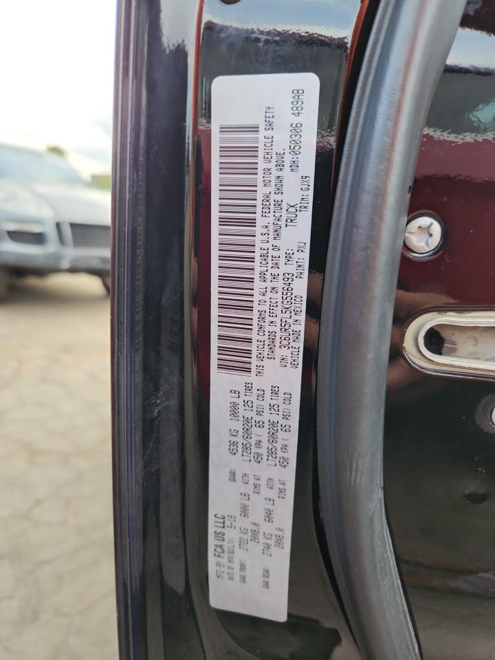 2019 Ram 2500 Laramie VIN: 3C6UR5FL5KG556493 Lot: 85317565