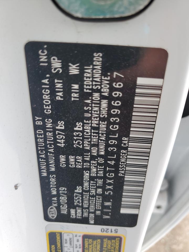 2020 Kia Optima Lx VIN: 5XXGT4L39LG396967 Lot: 85849505