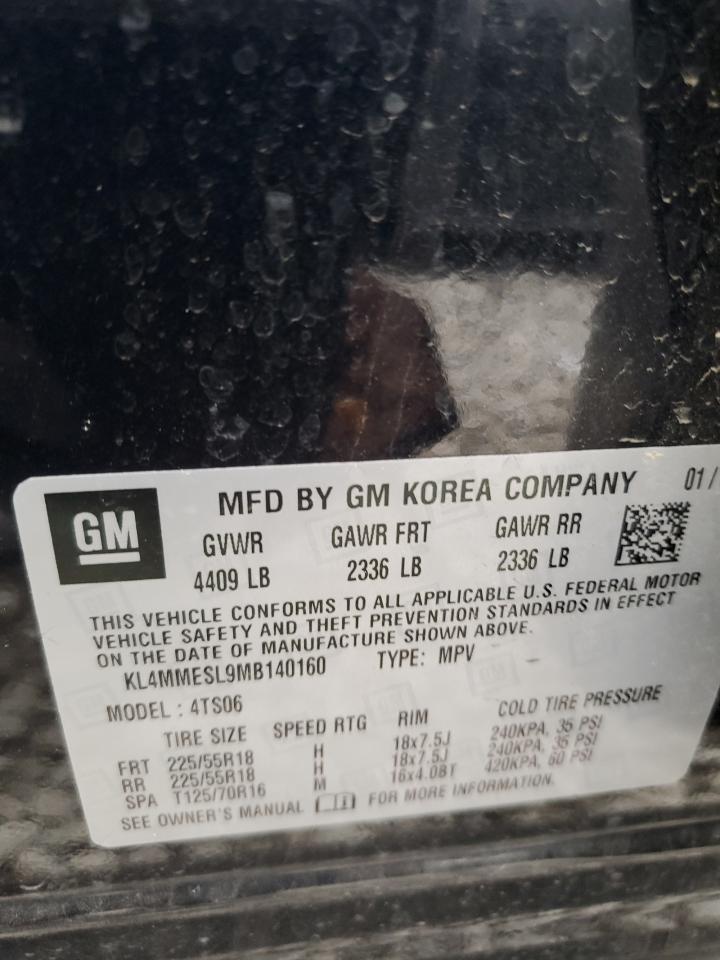 2021 Buick Encore Gx Select VIN: KL4MMESL9MB140160 Lot: 84883565