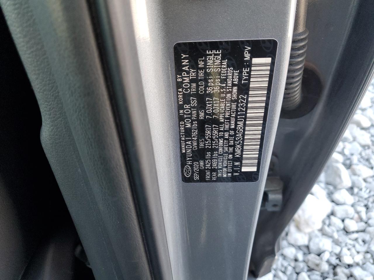 2021 Hyundai Kona Ultimate VIN: KM8K53AG8MU112322 Lot: 82344435