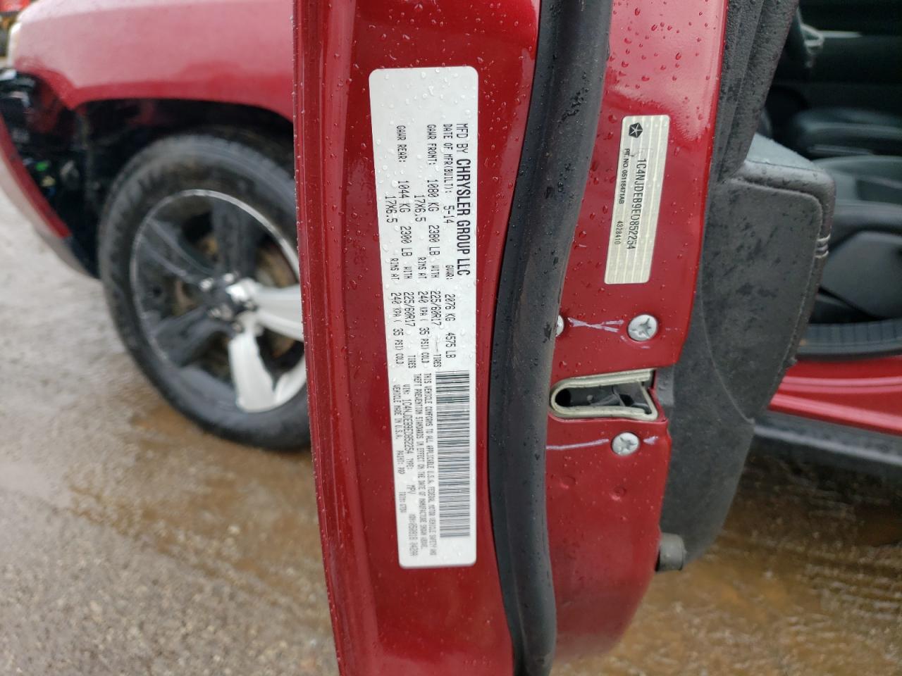 2014 Jeep Compass Latitude VIN: 1C4NJDEB9ED852254 Lot: 89650295