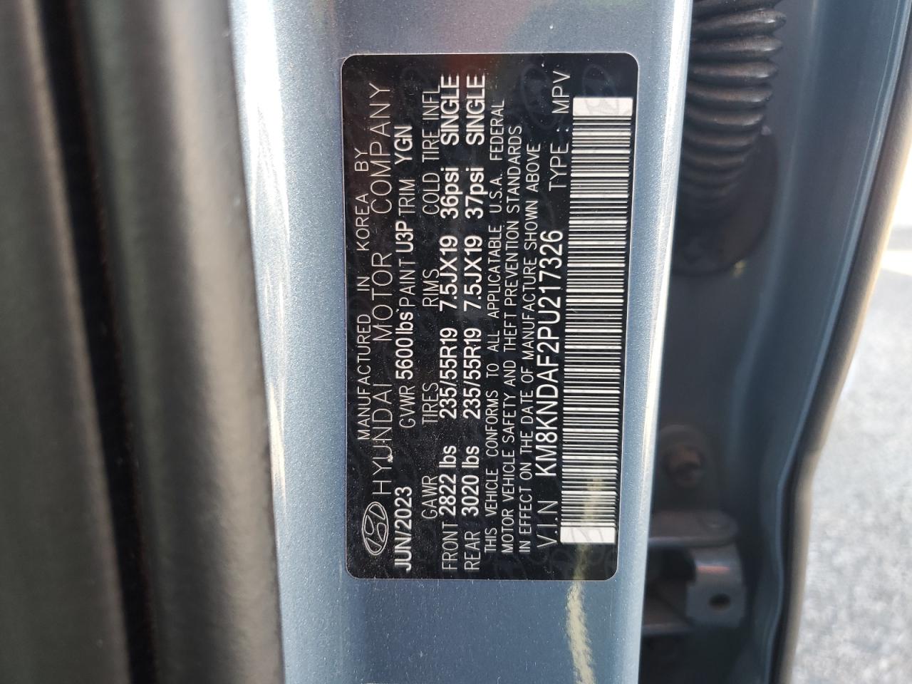 2023 Hyundai Ioniq 5 Sel VIN: KM8KNDAF2PU217326 Lot: 90095735