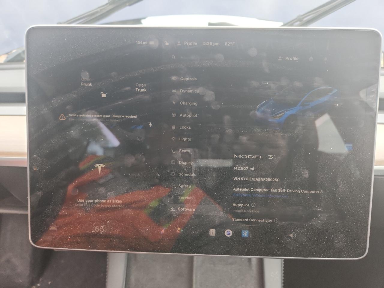 2022 Tesla Model 3 VIN: 5YJ3E1EA9NF289250 Lot: 86463335