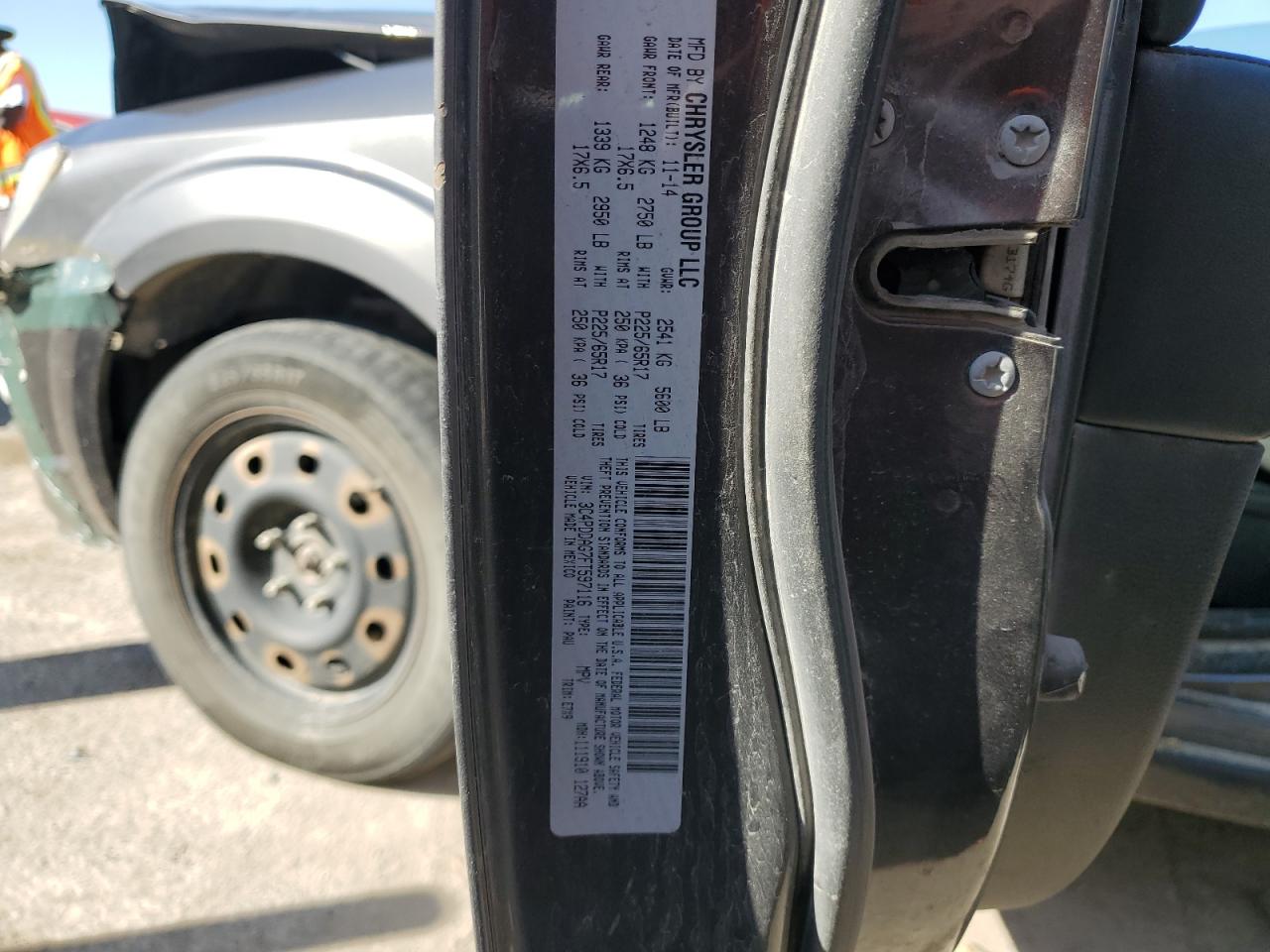 2015 Dodge Journey Se VIN: 3C4PDDAG7FT597116 Lot: 85707215