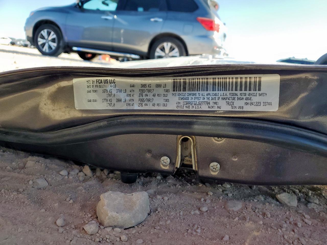 2018 Ram 1500 St VIN: 1C6RR6FG2JS277704 Lot: 91176975