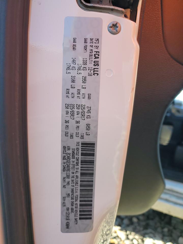 2019 Dodge Grand Caravan Gt VIN: 2C4RDGEG4KR611300 Lot: 90084885