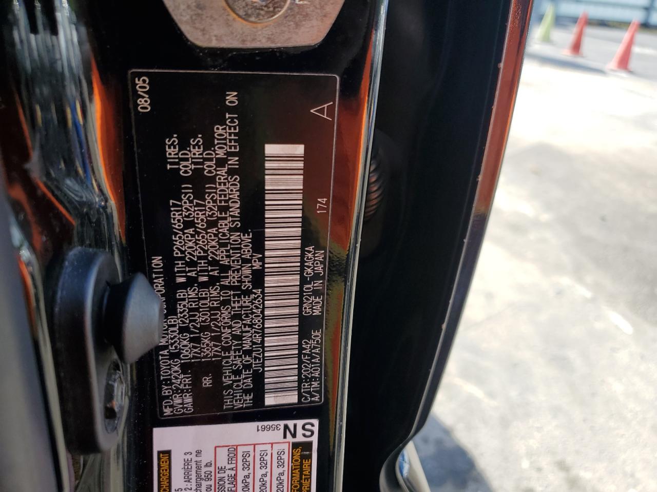 2006 Toyota 4Runner Sr5 VIN: JTEZU14R768042634 Lot: 85559665