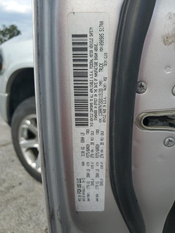 2016 Ram 1500 Laramie VIN: 1C6RR7NT2GS115133 Lot: 84742215