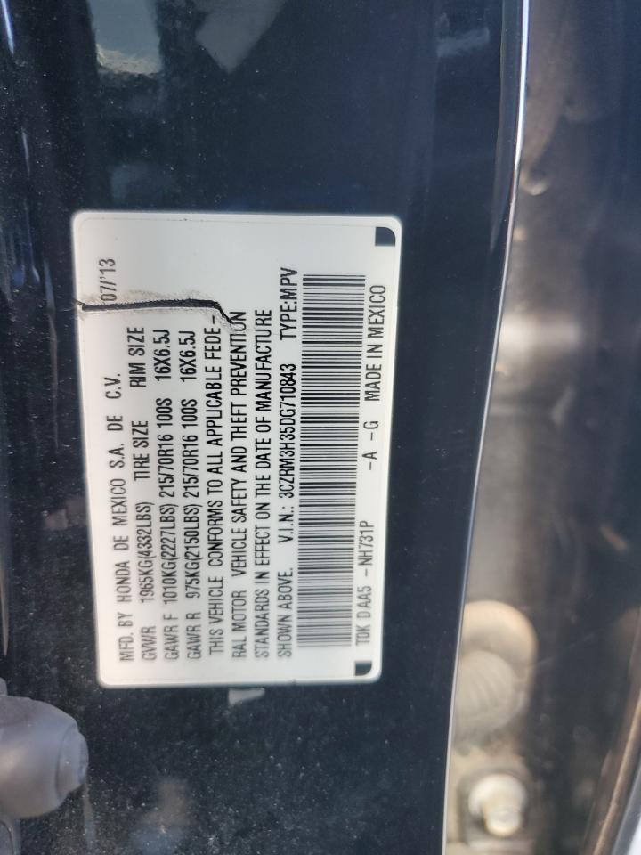 2013 Honda Cr-V Lx VIN: 3CZRM3H35DG710843 Lot: 86128825