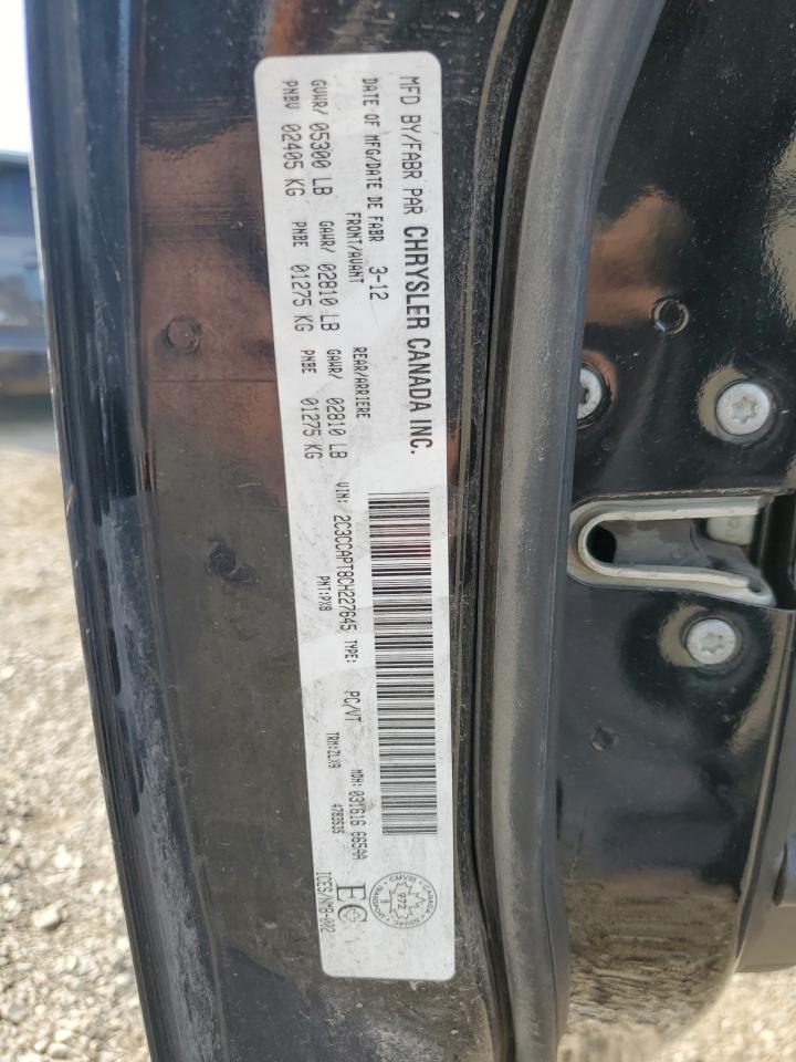 2012 Chrysler 300C Luxury VIN: 2C3CCAPT8CH227645 Lot: 86866625