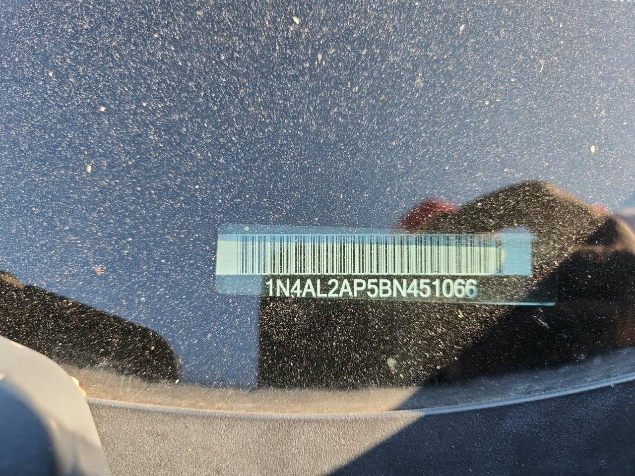 2011 Nissan Altima Base VIN: 1N4AL2AP5BN451066 Lot: 81936025