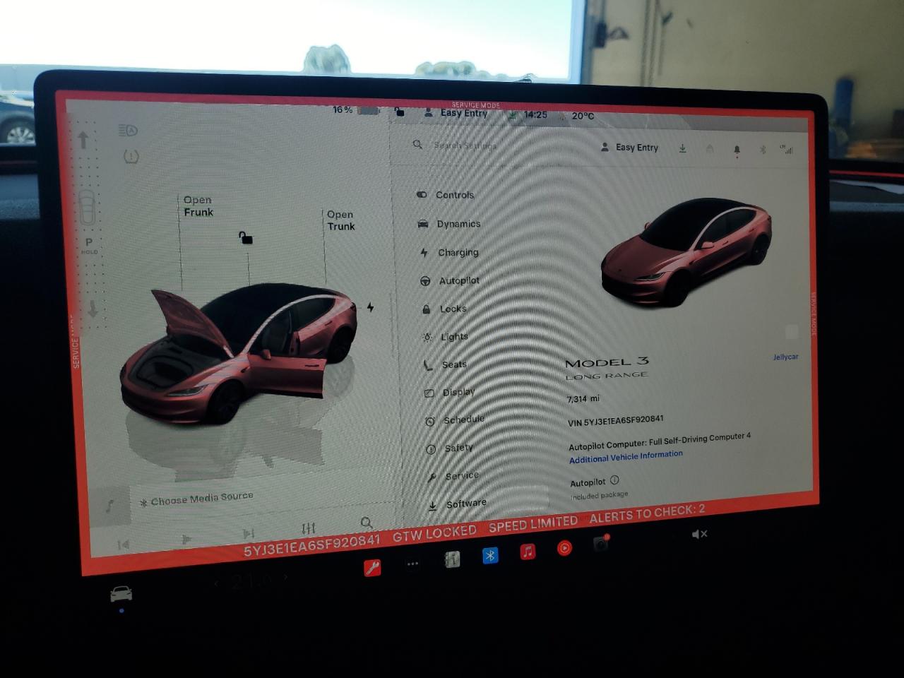2025 Tesla Model 3 VIN: 5YJ3E1EA6SF920841 Lot: 87207265