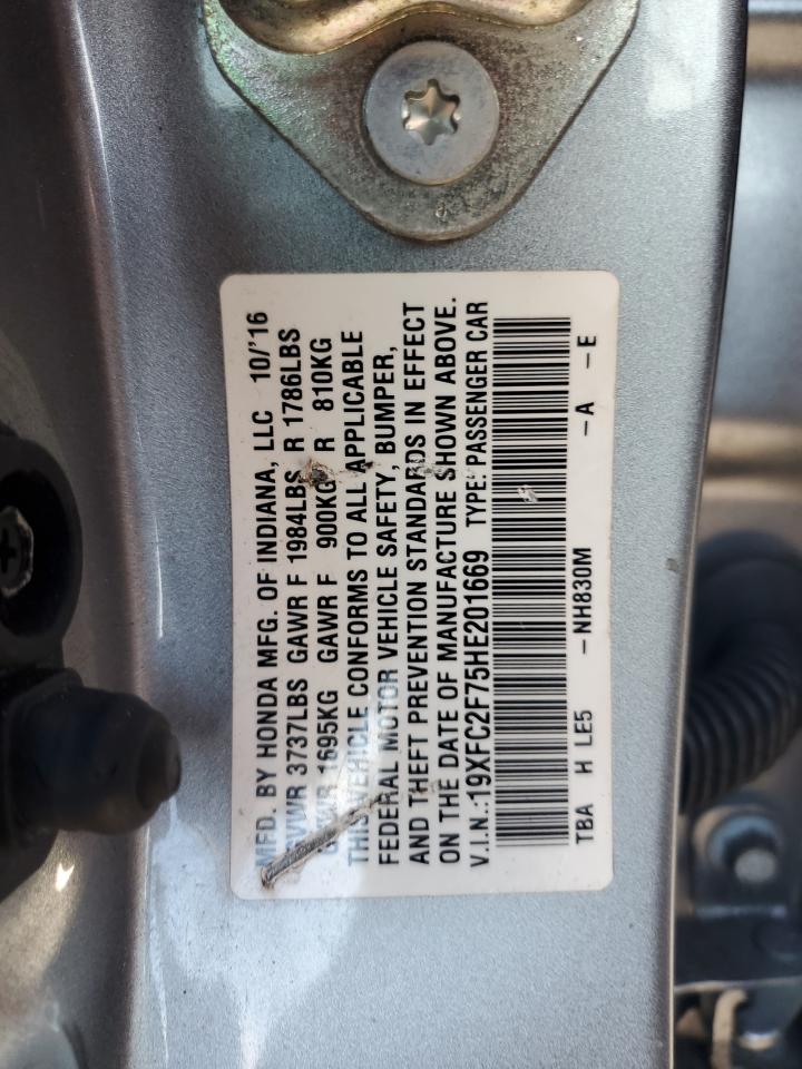 2017 Honda Civic Ex VIN: 19XFC2F75HE201669 Lot: 82293155