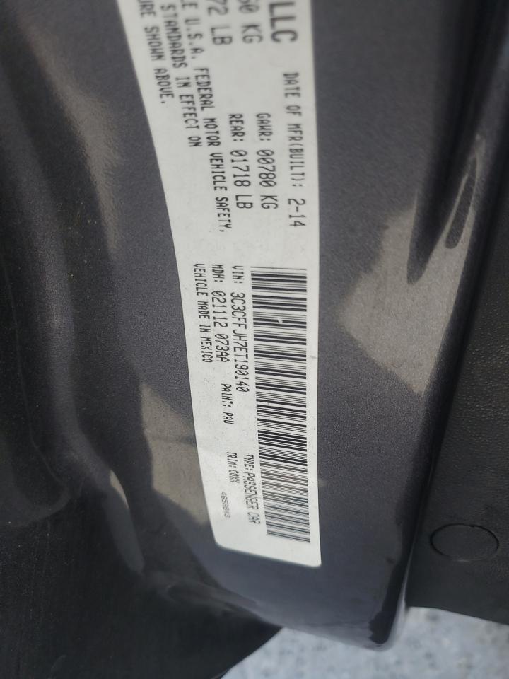 2014 Fiat 500 Abarth VIN: 3C3CFFJH7ET190140 Lot: 84922245