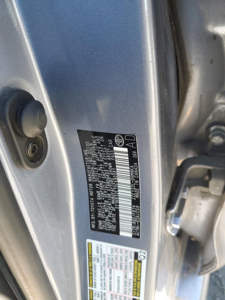 2005 Toyota Corolla Matrix Xr VIN: 2T1KR32E15C492091 Lot: 90610315