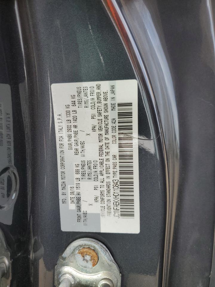 2017 Fiat 124 Spider Classica VIN: JC1NFAEKXH0110843 Lot: 85548525