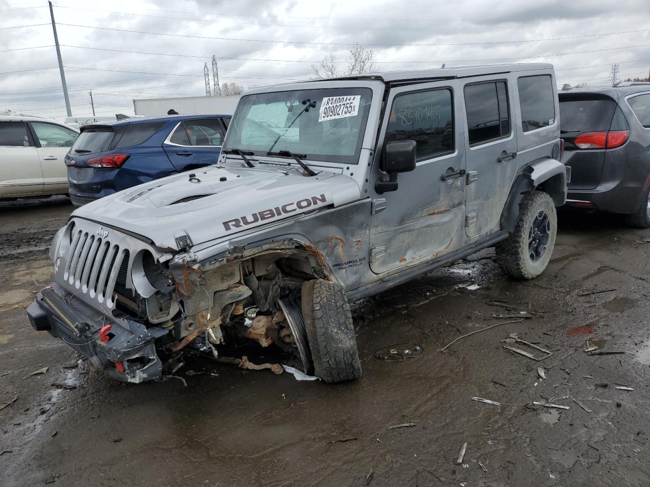 2015 Jeep Wrangler Unlimited Rubicon silver suv flexible 1C4HJWFGXFL670248 photo #1