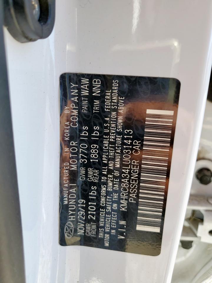 2020 Hyundai Venue Sel VIN: KMHRC8A34LU031413 Lot: 90706085