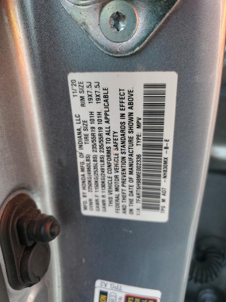 2021 Honda Cr-V Touring VIN: 7FART6H98ME002336 Lot: 86136865