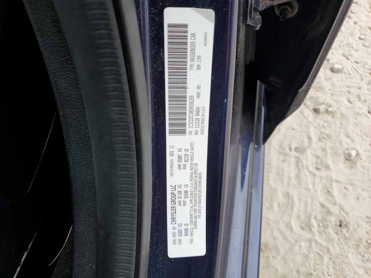 2013 Dodge Avenger Sxt VIN: 1C3CDZCG0DN586288 Lot: 90565205