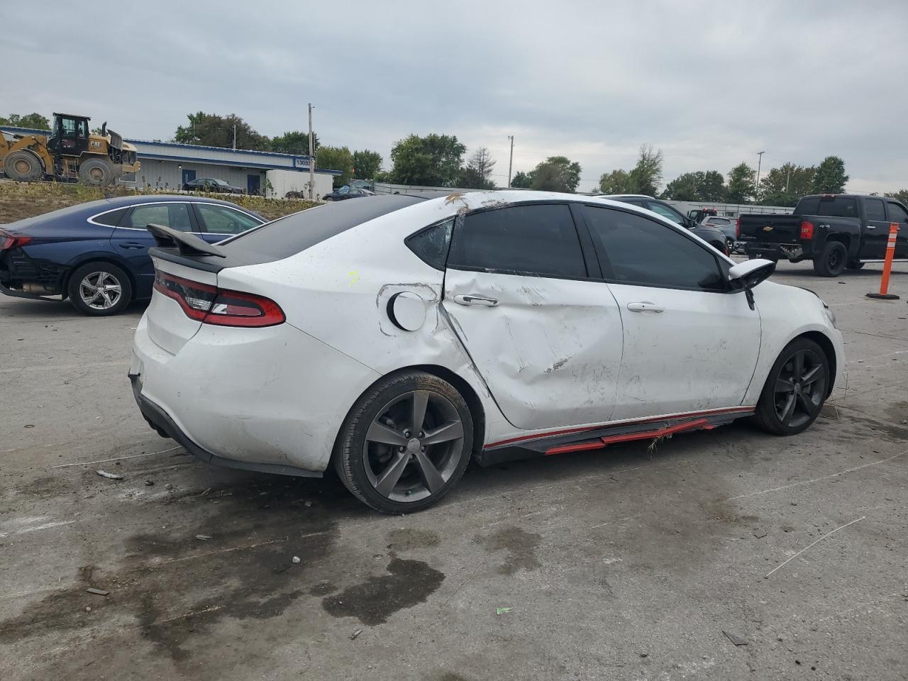 2015 Dodge Dart Gt white sedan gas 1C3CDFEB1FD224558 photo #4