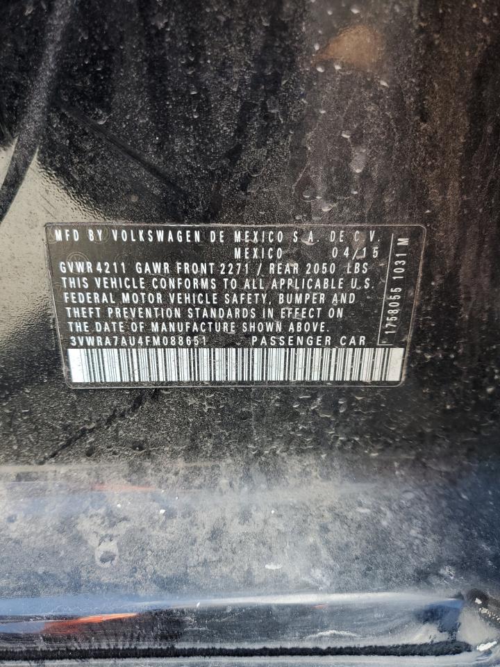 2015 Volkswagen Golf Tdi VIN: 3VWRA7AU4FM088651 Lot: 90328935