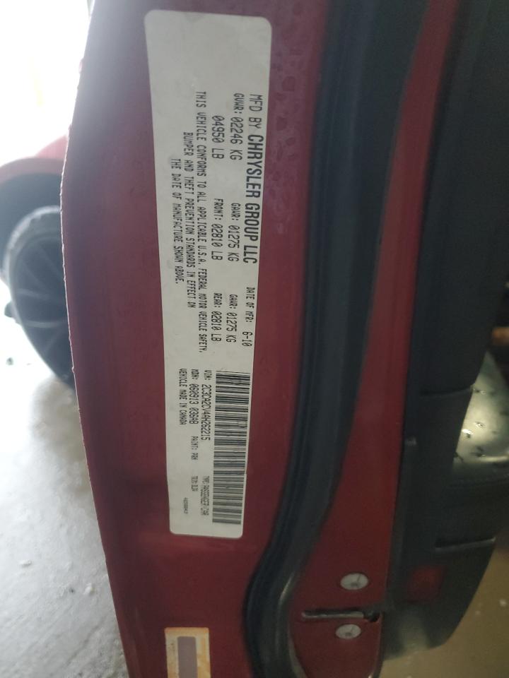 2010 Chrysler 300 S VIN: 2C3CA2CV4AH262215 Lot: 85753425