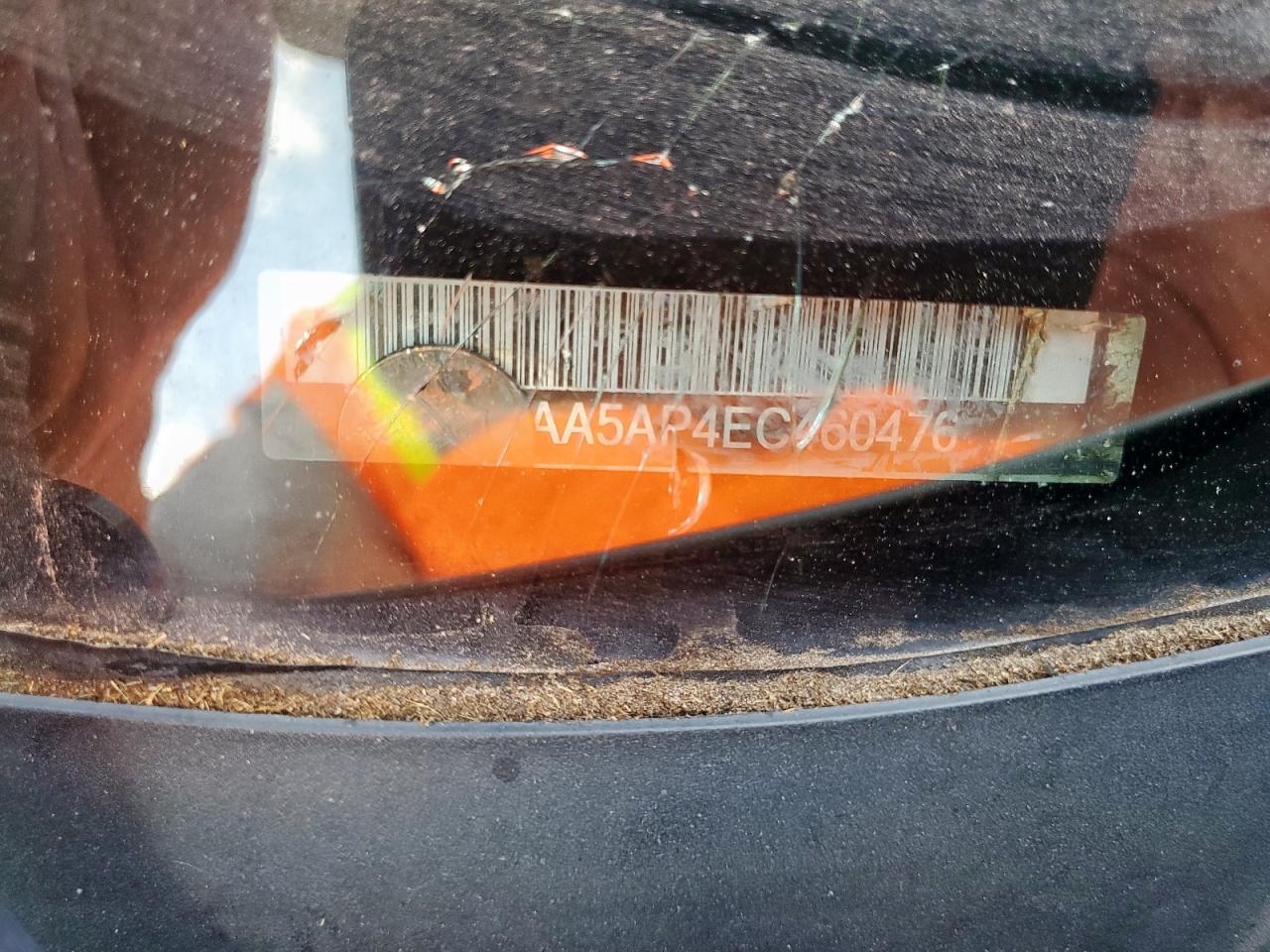 2014 Nissan Maxima S VIN: 1N4AA5AP4EC460476 Lot: 85699325