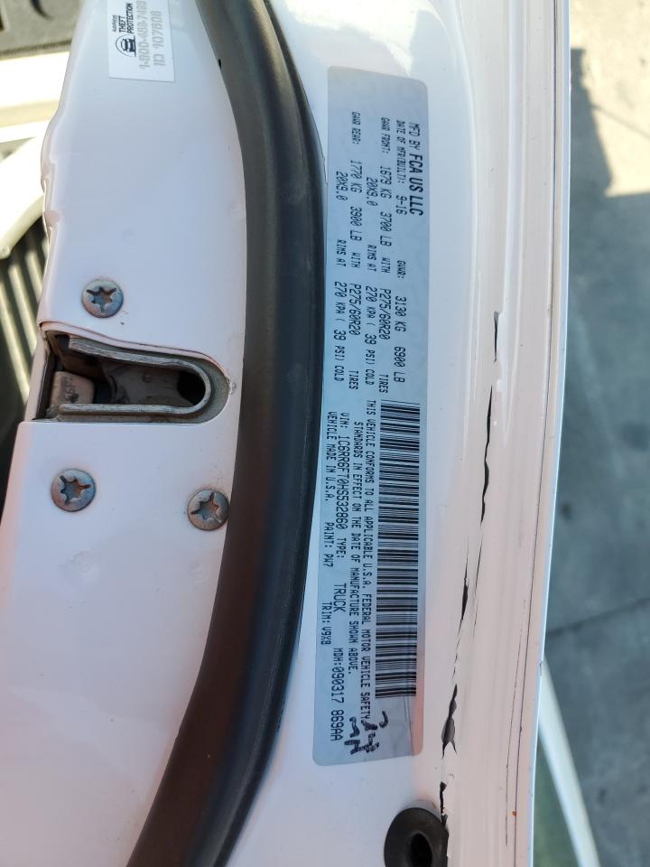 2017 Ram 1500 St VIN: 1C6RR6FT0HS532860 Lot: 85733705