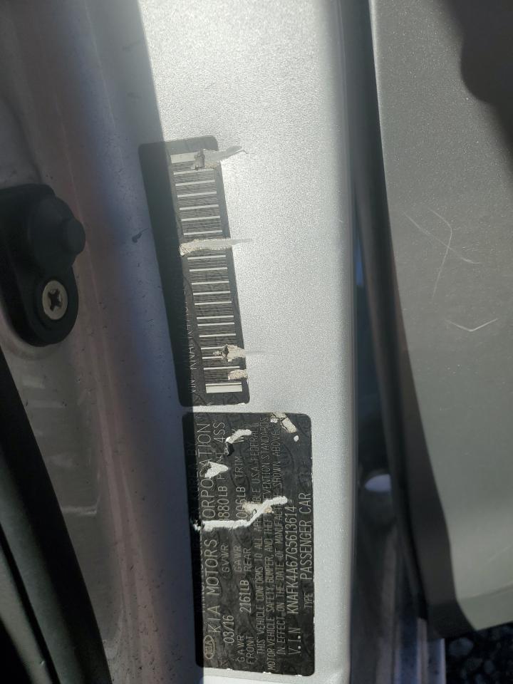 2016 Kia Forte Lx VIN: KNAFK4A67G5613614 Lot: 86056905