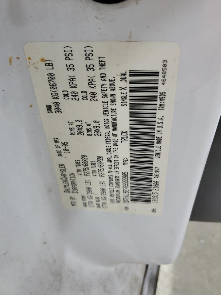 2006 Dodge Ram 1500 St VIN: 1D7HU18276S555985 Lot: 87057105