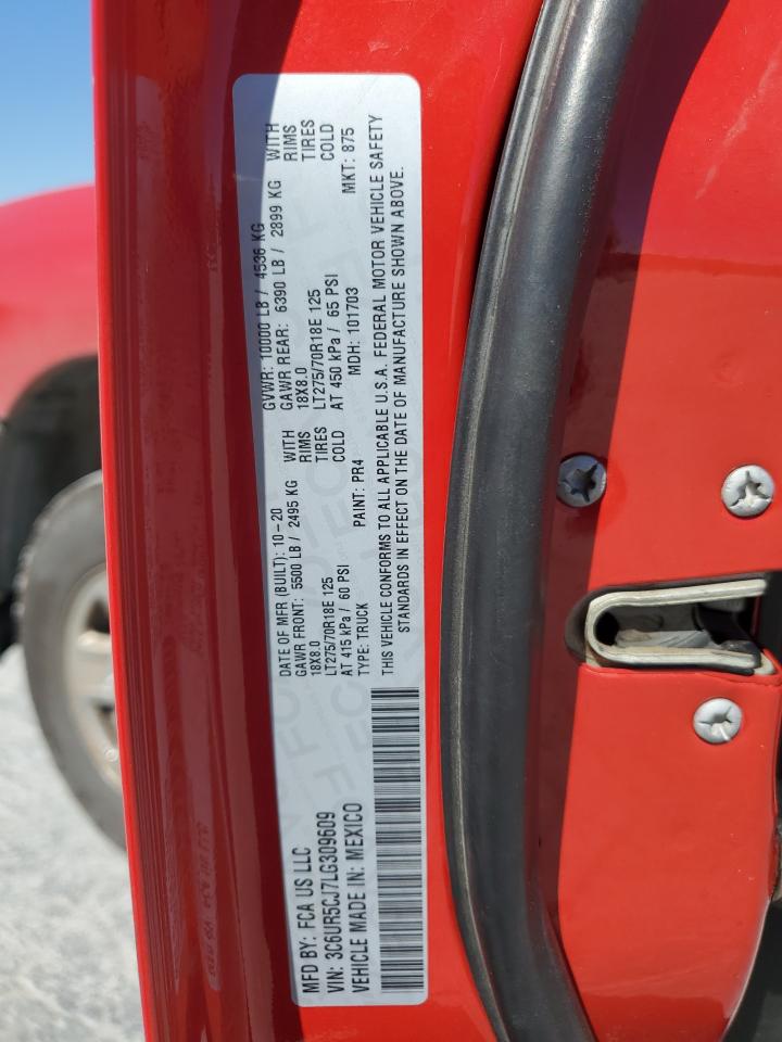 2020 Ram 2500 Tradesman VIN: 3C6UR5CJ7LG309609 Lot: 81948845