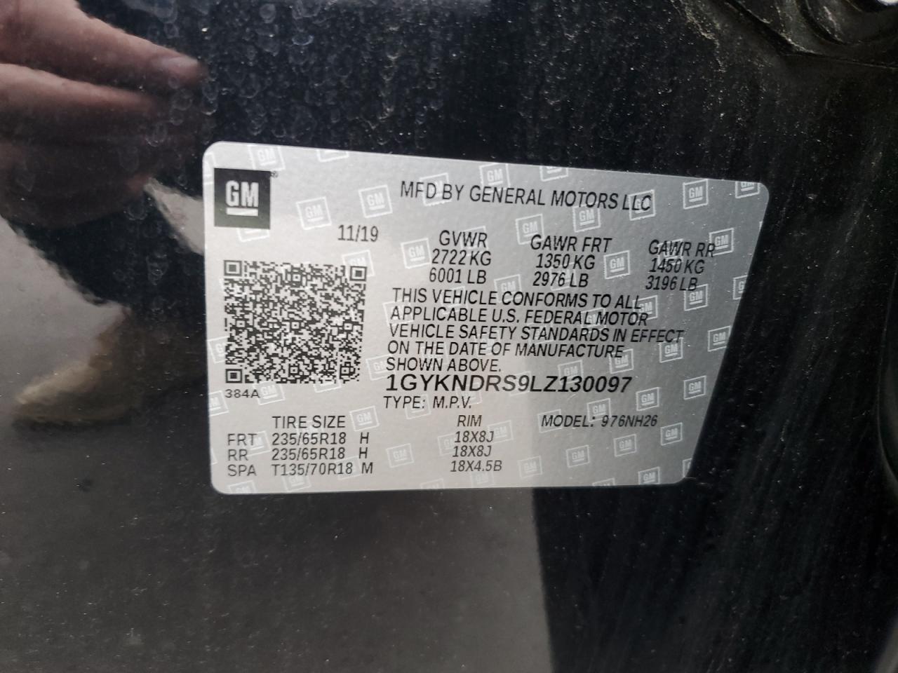 2020 Cadillac Xt5 Premium Luxury VIN: 1GYKNDRS9LZ130097 Lot: 87446525