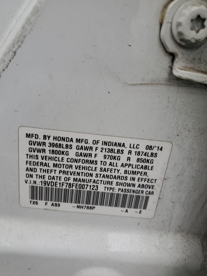 2015 Acura Ilx 20 Tech VIN: 19VDE1F78FE007123 Lot: 86190705