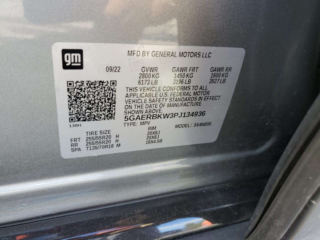 2023 Buick Enclave Essence VIN: 5GAERBKW3PJ134936 Lot: 86245515