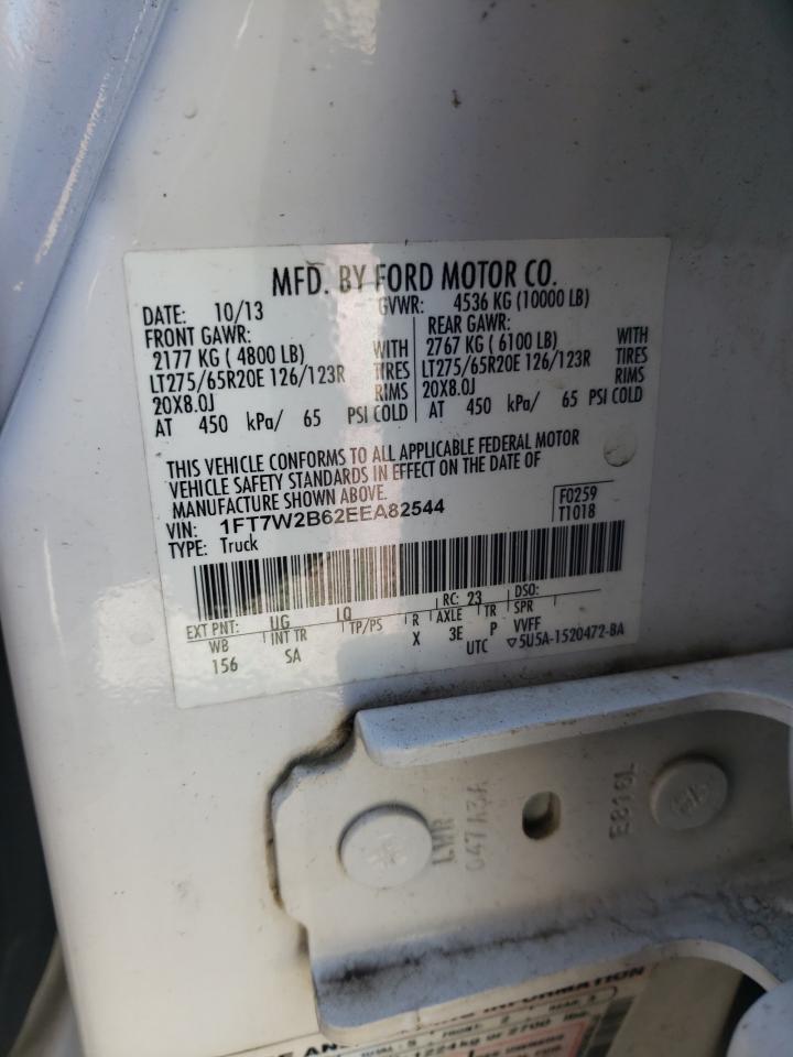 2014 Ford F250 Super Duty VIN: 1FT7W2B62EEA82544 Lot: 87106805