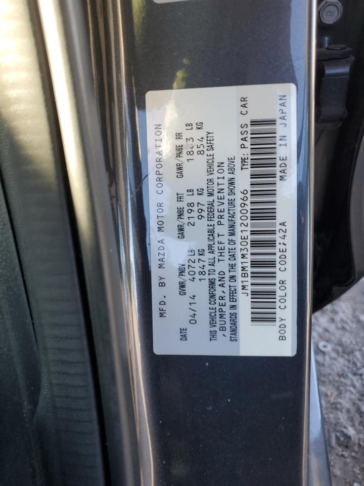 2014 Mazda 3 Grand Touring VIN: JM1BM1M30E1200966 Lot: 87305335
