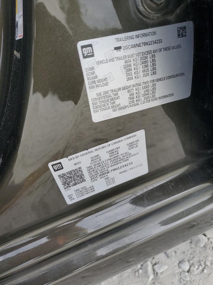 2022 Chevrolet Silverado C2500 Heavy Duty Lt VIN: 2GC4WNE79N1234233 Lot: 86277685
