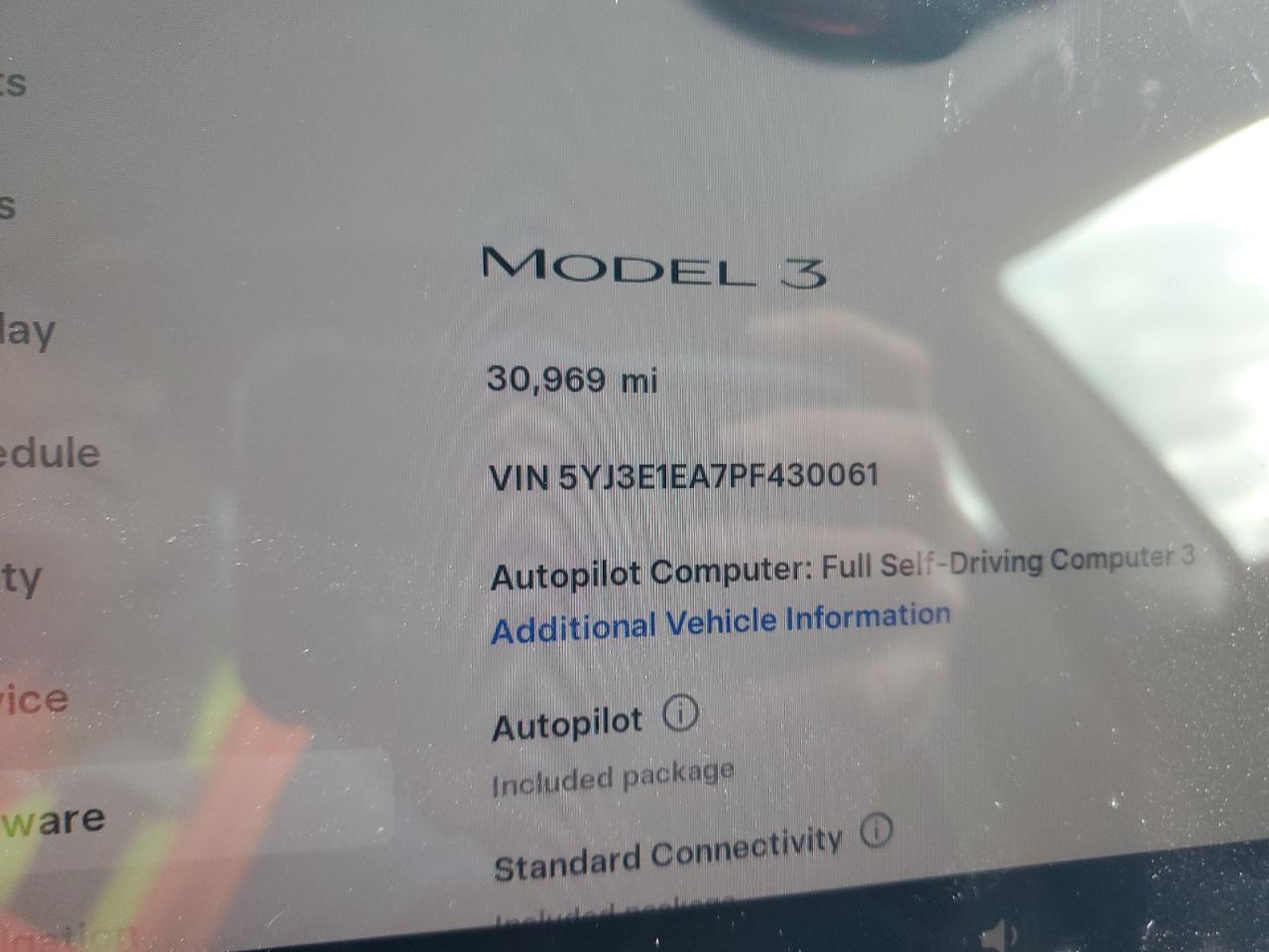 2023 Tesla Model 3 VIN: 5YJ3E1EA7PF430061 Lot: 81796685