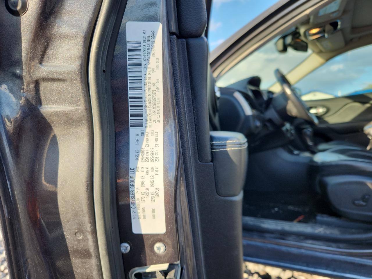 2014 Jeep Cherokee Limited VIN: 1C4PJMDS9EW275871 Lot: 85096475