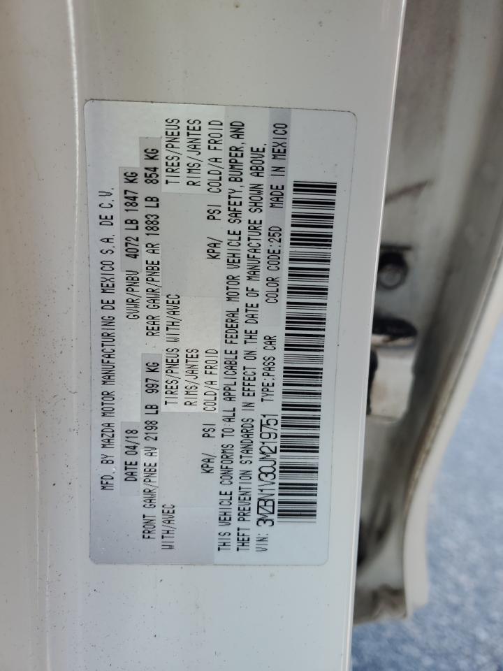 2018 Mazda 3 Touring VIN: 3MZBN1V30JM219751 Lot: 85573095