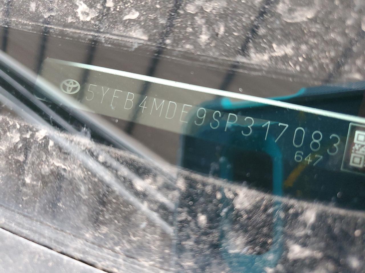 2025 Toyota Corolla Le VIN: 5YFB4MDE9SP317083 Lot: 86149515