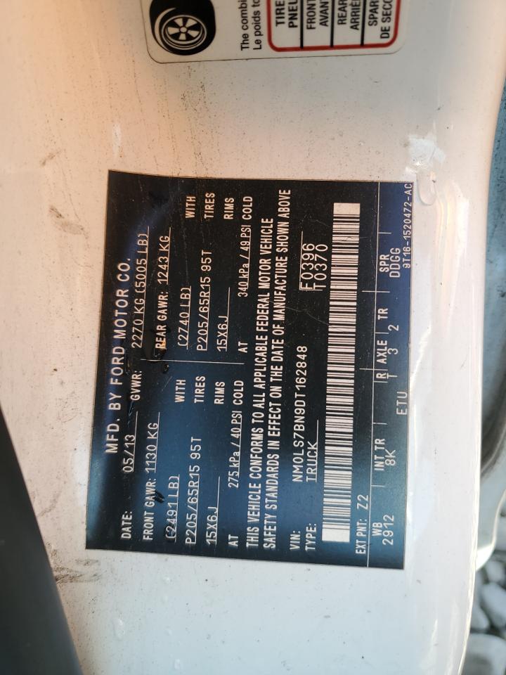 2013 Ford Transit Connect Xlt VIN: NM0LS7BN9DT162848 Lot: 85086595