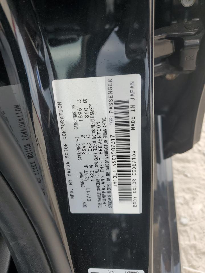 2012 Mazda Speed 3 VIN: JM1BL1L45C1507317 Lot: 71616815