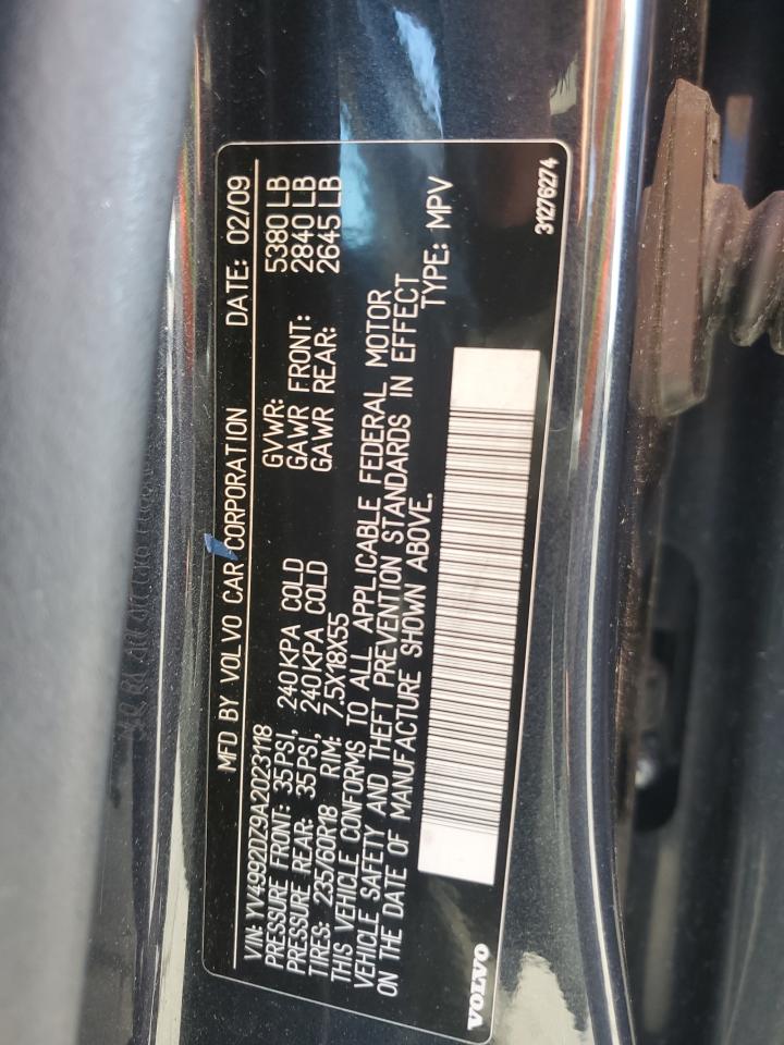 2010 Volvo Xc60 T6 VIN: YV4992DZ9A2023118 Lot: 82526425