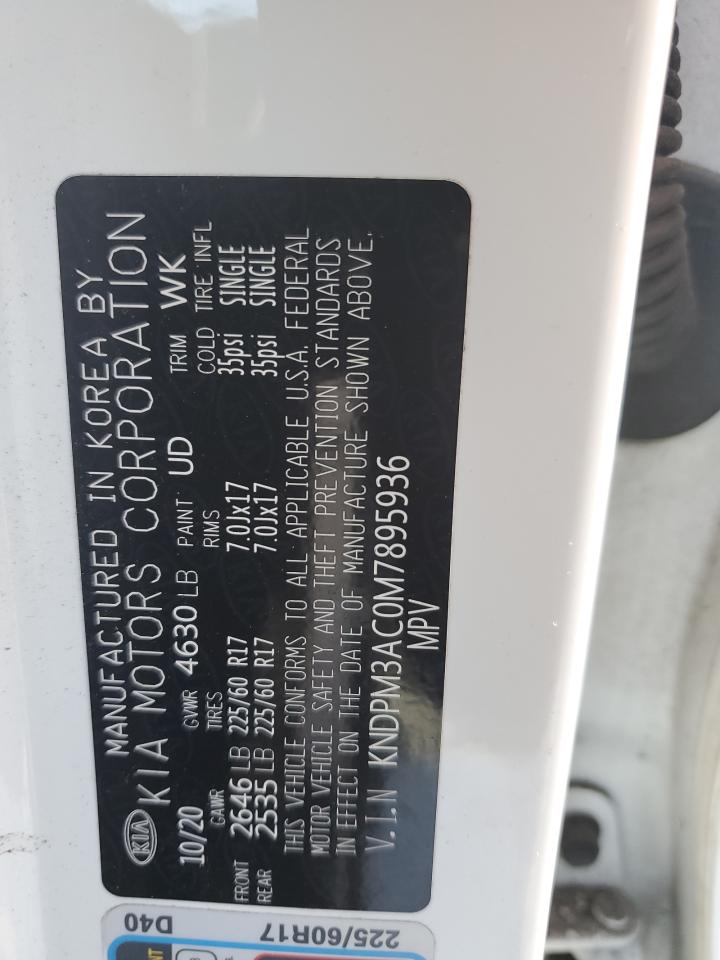 2021 Kia Sportage Lx VIN: KNDPM3AC0M7895936 Lot: 85743935