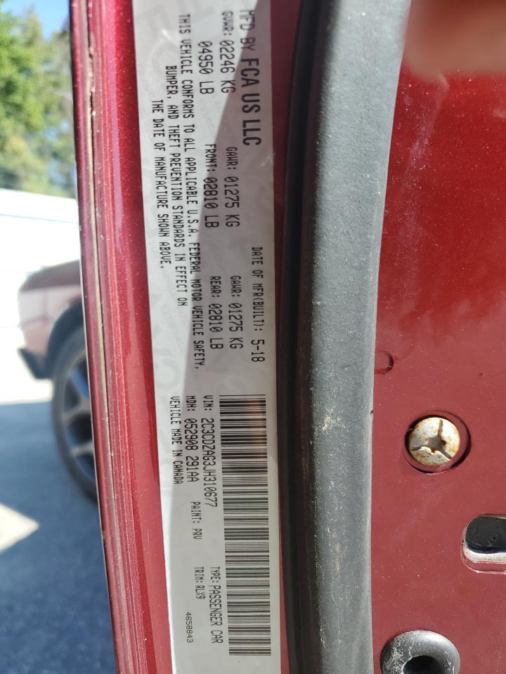 2018 Dodge Challenger Sxt VIN: 2C3CDZAG3JH310677 Lot: 82351825