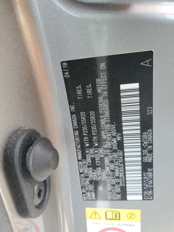 2018 Lexus Rx 350 Base VIN: 2T2ZZMCA9JC104367 Lot: 87449715