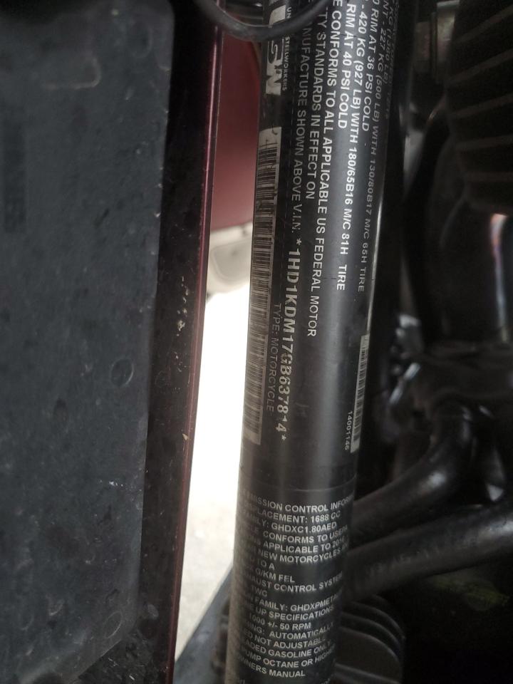 2016 Harley-Davidson Flhtcul Ultra Classic Low VIN: 1HD1KDM17GB637814 Lot: 85955925