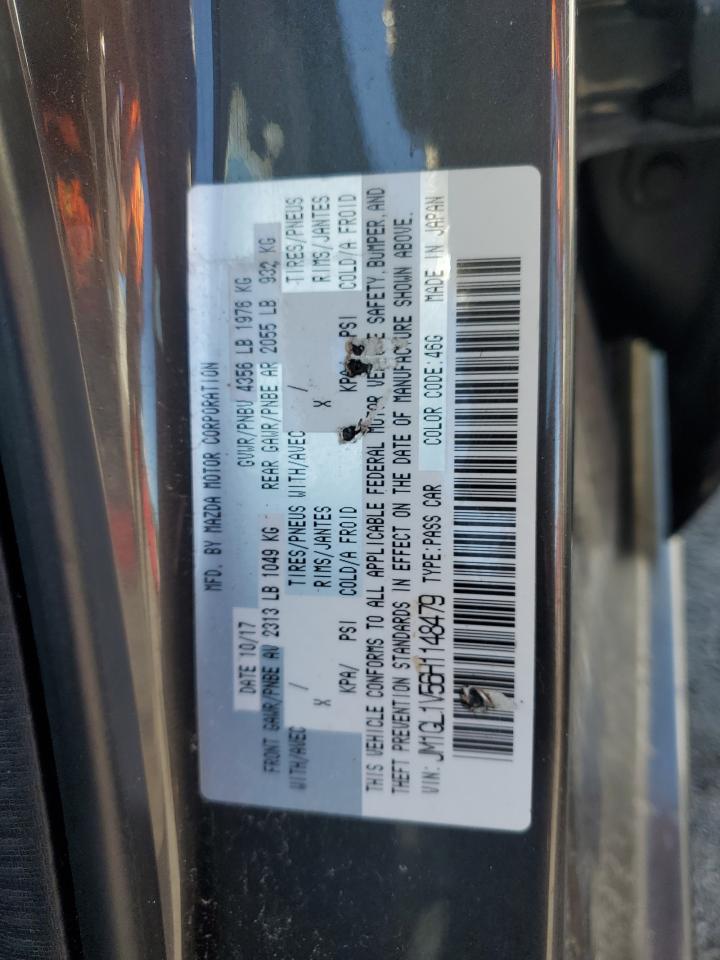 2017 Mazda 6 Touring VIN: JM1GL1V56H1148479 Lot: 86627515